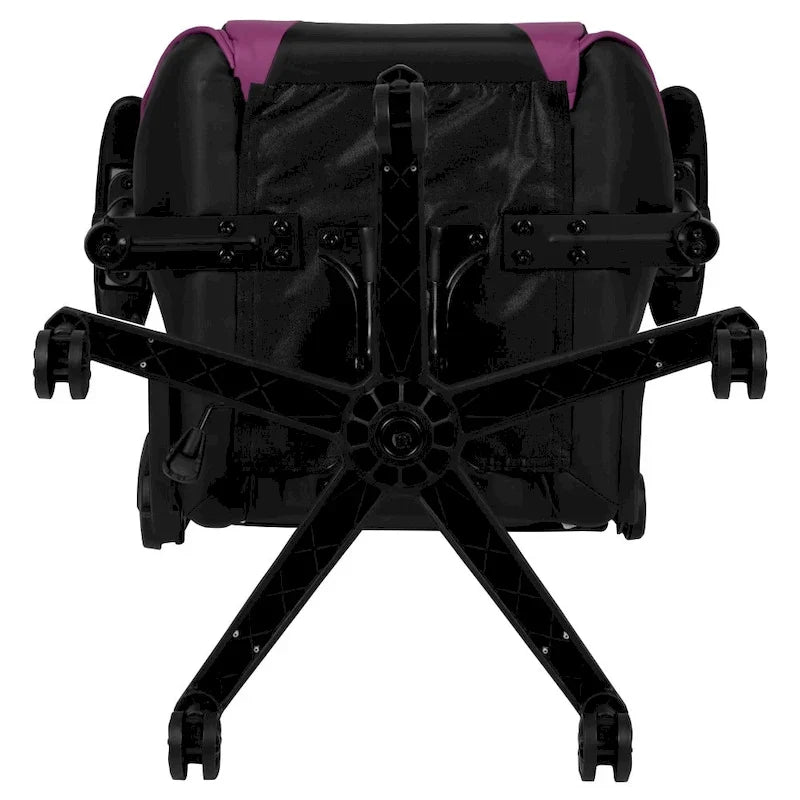 Chaise ergonomique de gaming racing avec dossier entièrement inclinable en LeatherSoft rouge