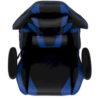 Chaise ergonomique de gaming racing avec dossier entièrement inclinable en LeatherSoft rouge