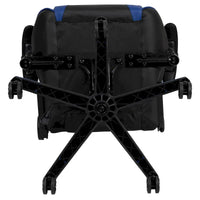 Chaise ergonomique de gaming racing avec dossier entièrement inclinable en LeatherSoft rouge