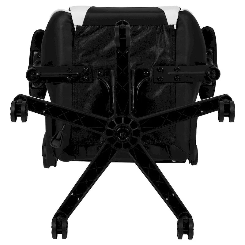 Chaise ergonomique de gaming racing avec dossier entièrement inclinable en LeatherSoft rouge