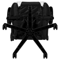 Chaise ergonomique de gaming racing avec dossier entièrement inclinable en LeatherSoft rouge