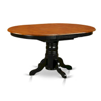 Table de cuisine moderne East West Furniture Kenley - plateau de table à manger ovale avec rallonge papillon et base à piédestal (options de finition)