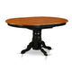 Table de cuisine moderne East West Furniture Kenley - plateau de table à manger ovale avec rallonge papillon et base à piédestal (options de finition)