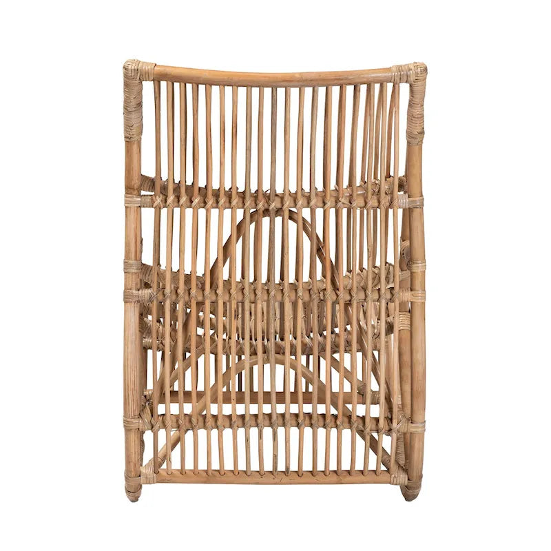 Genera Fauteuil de détente bohème moderne en rotin naturel