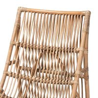 Genera Fauteuil de détente bohème moderne en rotin naturel