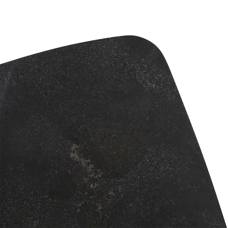 Table basse rectangulaire Faura 18 x 43.5 en marbre noir italien avec pieds en noyer