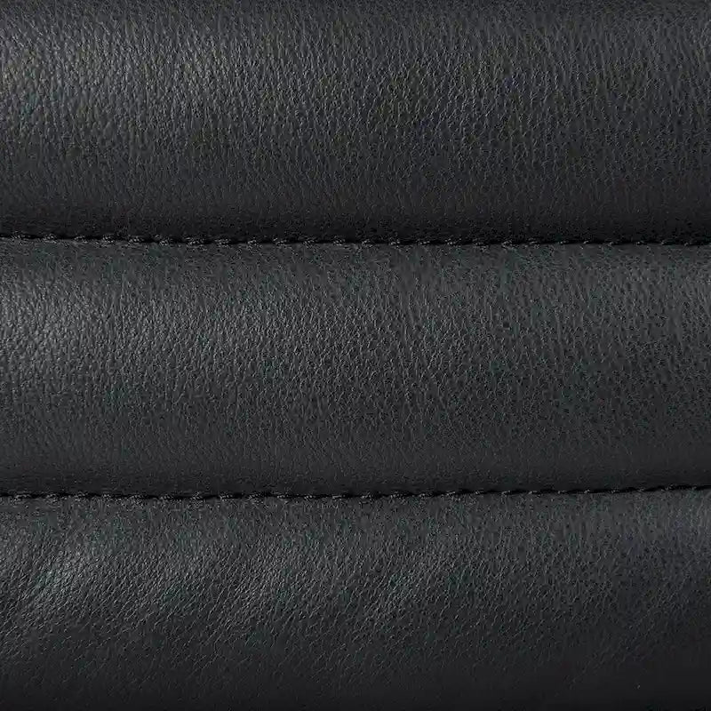 Canapé Ricciardo en cuir véritable couleur cognac - 86,6L x 38,6l x 26,4H