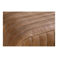 Banc moderne en cuir nervuré Aurelle Home