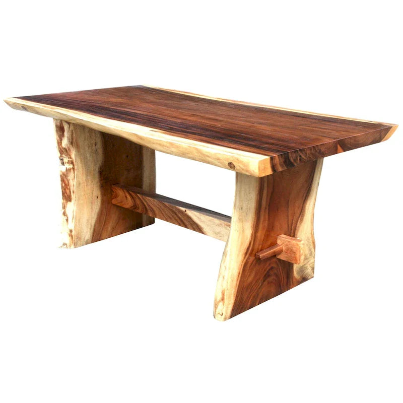 Table à manger unique Chic Teak en suar à bord vif - 71 pouces de long (table uniquement)