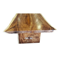 Table à manger unique Chic Teak en suar à bord vif - 71 pouces de long (table uniquement)