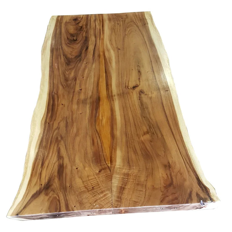 Table à manger unique Chic Teak en suar à bord vif - 71 pouces de long (table uniquement)