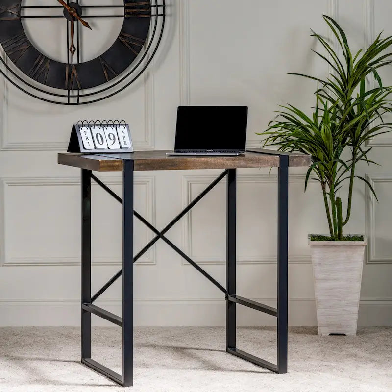 Bureau debout en manguier et métal Josie 36W