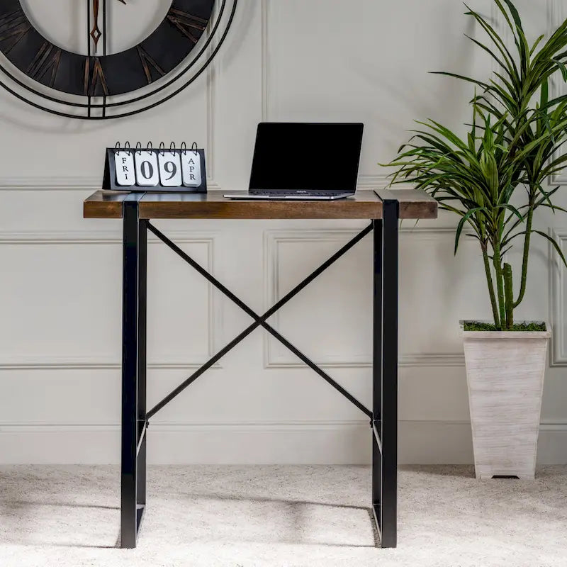 Bureau debout en manguier et métal Josie 36W