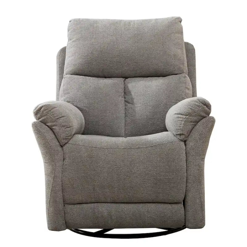 Fauteuil Inclinable Manuel à Bascule Pivotant Rembourré en Tissu Surdimensionné