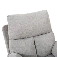 Fauteuil Inclinable Manuel à Bascule Pivotant Rembourré en Tissu Surdimensionné
