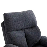 Fauteuil Inclinable Manuel à Bascule Pivotant Rembourré en Tissu Surdimensionné