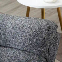 Fauteuil Inclinable Manuel à Bascule Pivotant Rembourré en Tissu Surdimensionné