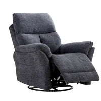 Fauteuil Inclinable Manuel à Bascule Pivotant Rembourré en Tissu Surdimensionné