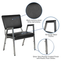 Chaise de réception médicale bariatrique antimicrobienne homologuée 1500 lb
