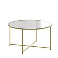 Tables gigognes Sonoma chêne clair avec piètement cantilever en métal