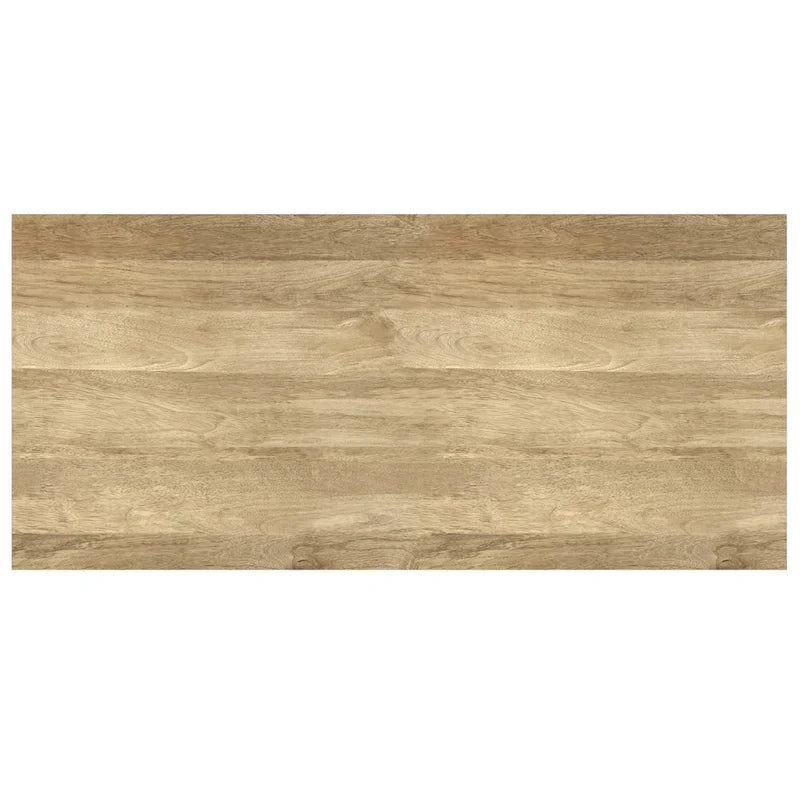 Table basse moderne rectangulaire WYNDENHALL Mitchell en BOIS MASSIF et métal, 48 pouces de large - 48 L x 22 P x 18 H