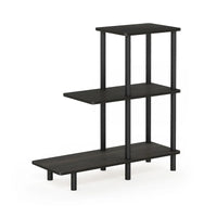 Furinno Turn-N-Tube Table d'appoint de canapé 3 étages, Espresso/Noir