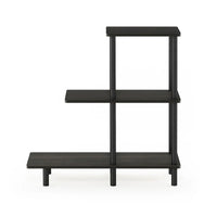 Furinno Turn-N-Tube Table d'appoint de canapé 3 étages, Espresso/Noir