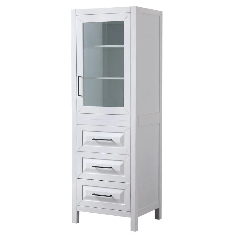 Colonne de salle de bain Daria avec meuble de rangement et 3 tiroirs