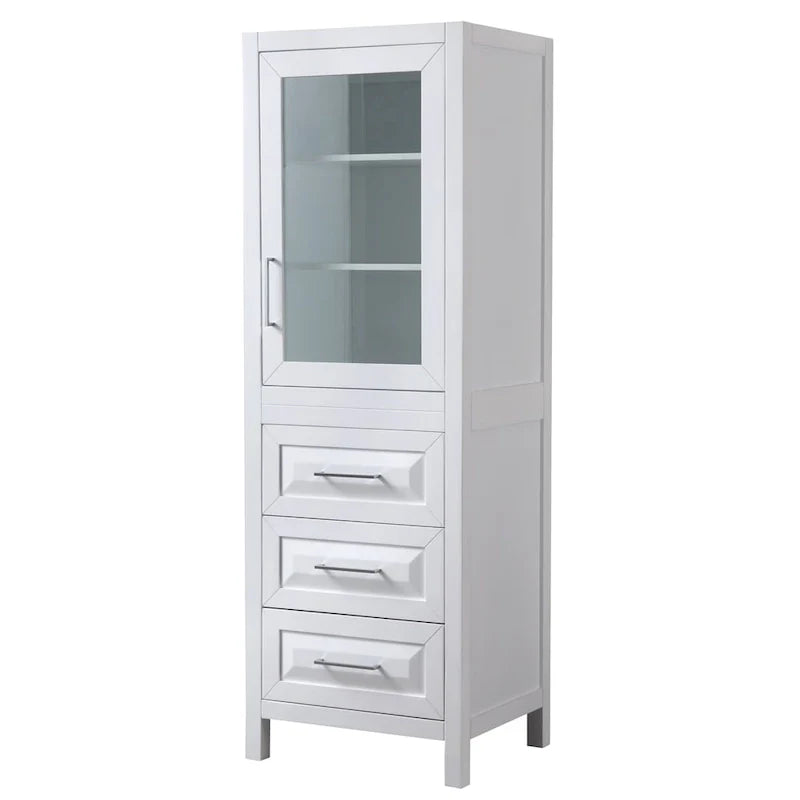 Colonne de salle de bain Daria avec meuble de rangement et 3 tiroirs