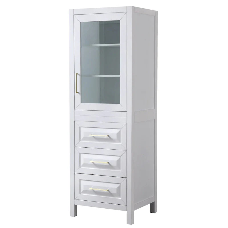Colonne de salle de bain Daria avec meuble de rangement et 3 tiroirs