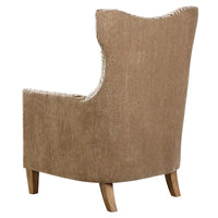 Fauteuil Uttermost Kiango, tons neutres et motif animalier