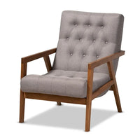 Carson Carrington Baberg ensemble fauteuil et repose-pieds rembourrés