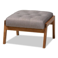 Carson Carrington Baberg ensemble fauteuil et repose-pieds rembourrés
