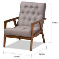 Carson Carrington Baberg ensemble fauteuil et repose-pieds rembourrés