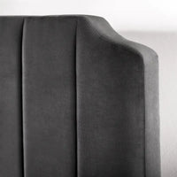 Cadre de lit plateforme rembourré Priage by ZINUS, noir ardoise