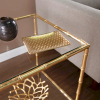 Table d'appoint avec plateau en verre Overton de SEI Furniture