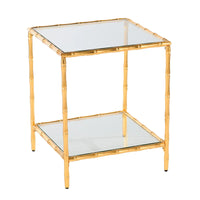 Table d'appoint avec plateau en verre Overton de SEI Furniture