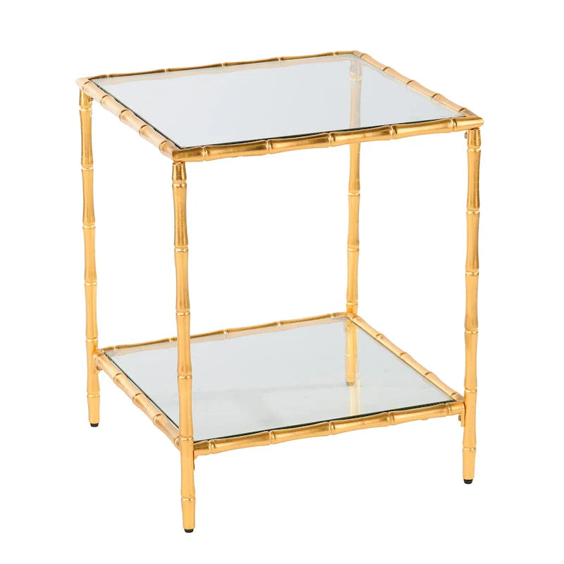 Table d'appoint avec plateau en verre Overton de SEI Furniture