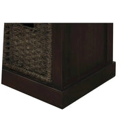 Banc de rangement d'entrée Merax avec 3 paniers amovibles et coussin
