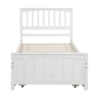 Lit plateforme double Merax avec lit gigogne
