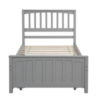 Lit plateforme double Merax avec lit gigogne