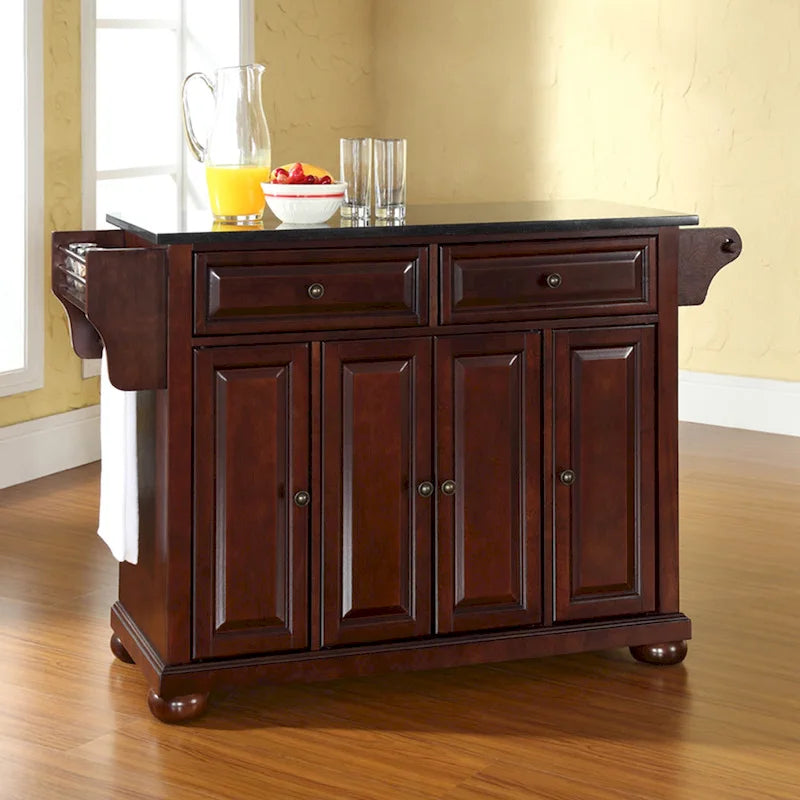 Îlot de cuisine/Chariot Crosley Alexandria avec plateau en granit – 51,5 L x 18 P x 34 H