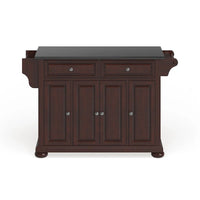 Îlot de cuisine/Chariot Crosley Alexandria avec plateau en granit – 51,5 L x 18 P x 34 H