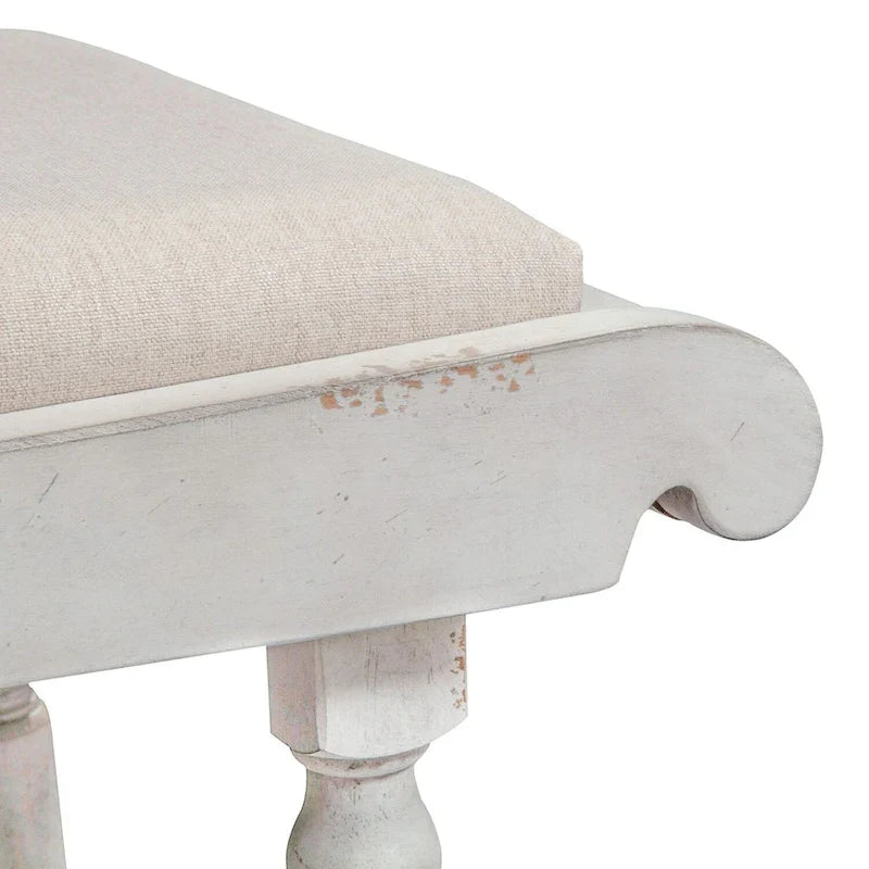 Banc en lin antique Whitney