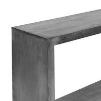 Console buffet Keli 52 pouces en bois de manguier, cube ouvert, 1 étagère