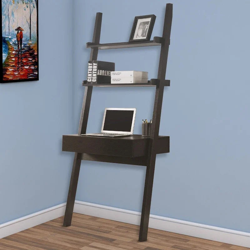 Bureau échelle Freakish avec un tiroir, cappuccino