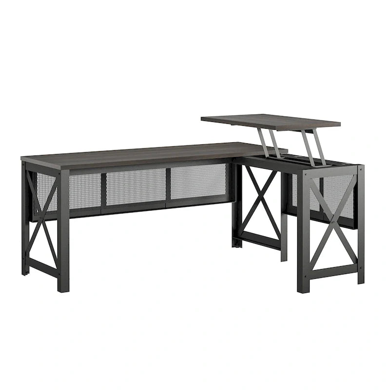 Bureau en L avec plateau relevable Leighton d'Avenue Greene
