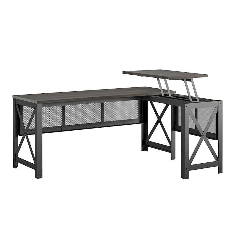 Bureau en L avec plateau relevable Leighton d'Avenue Greene