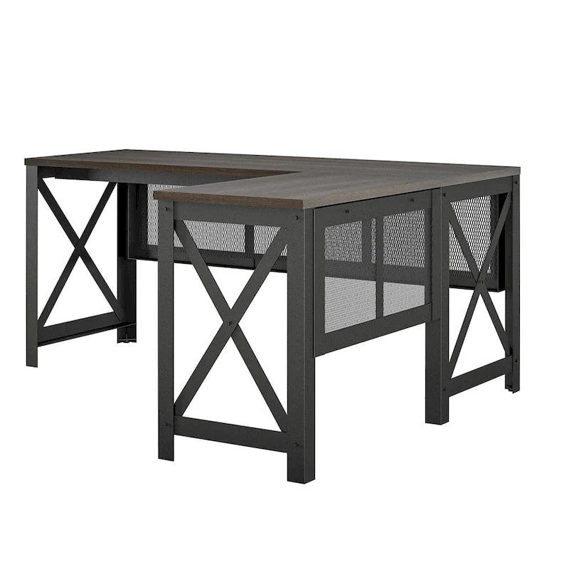 Bureau en L avec plateau relevable Leighton d'Avenue Greene