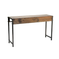 Console de salon en métal bronze Rehr Carbon Loft